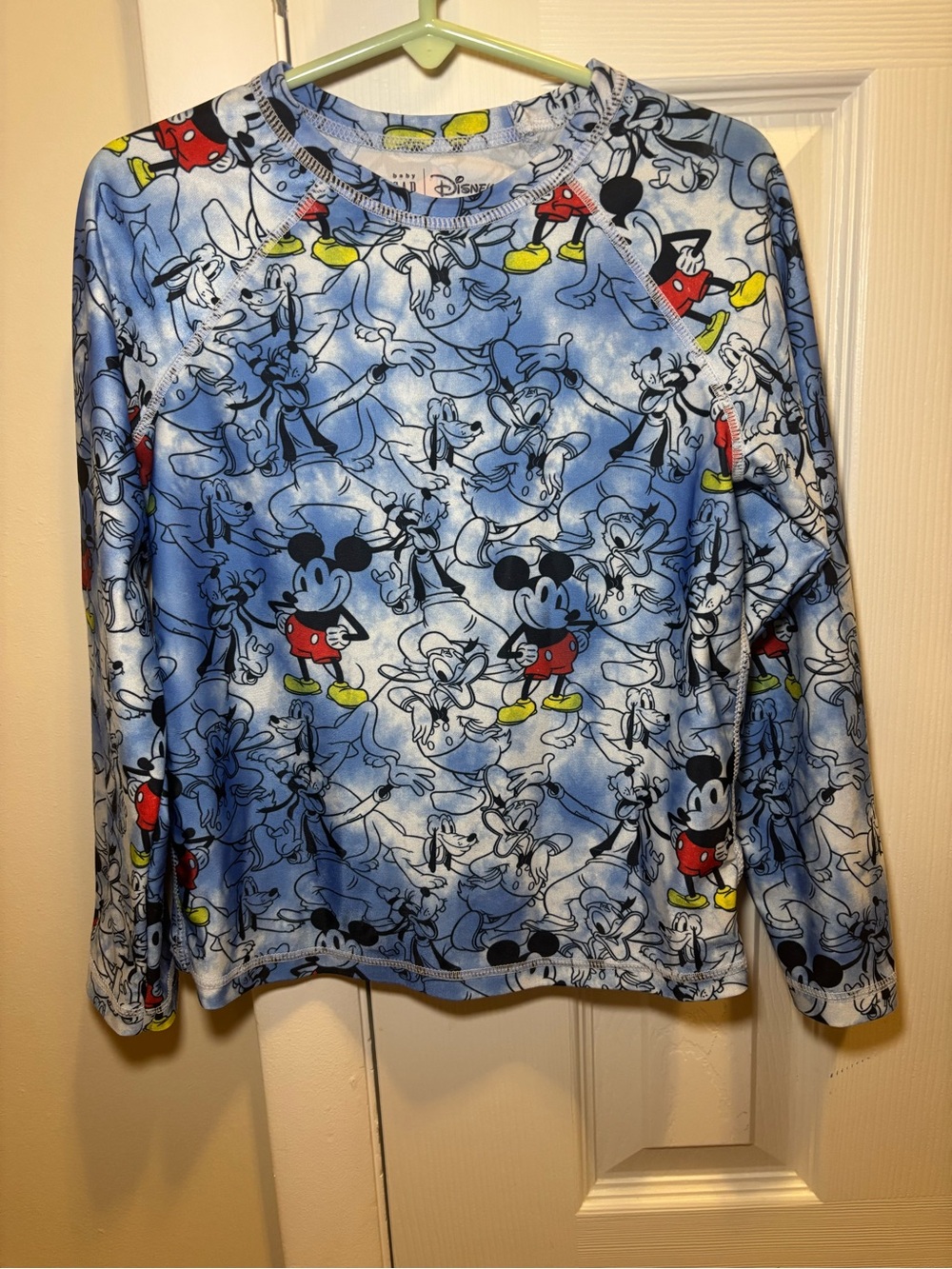 Mickey Mouse Print Long Sleeve Rashguard